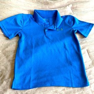 Blue Under Armor boys polo. Size 7.